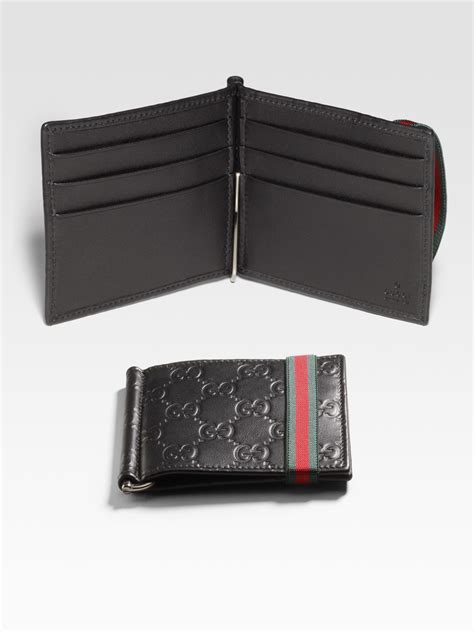 gucci card holder money clip|money clipper wallet gucci.